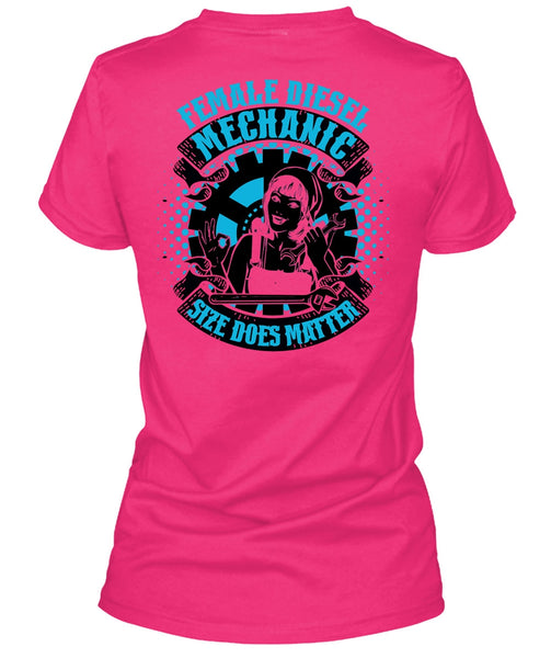 Female Diesel Mechanic T Shirt, I Love Mechanic T Shirt