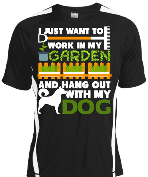 A black t-shirt with the shopify logo