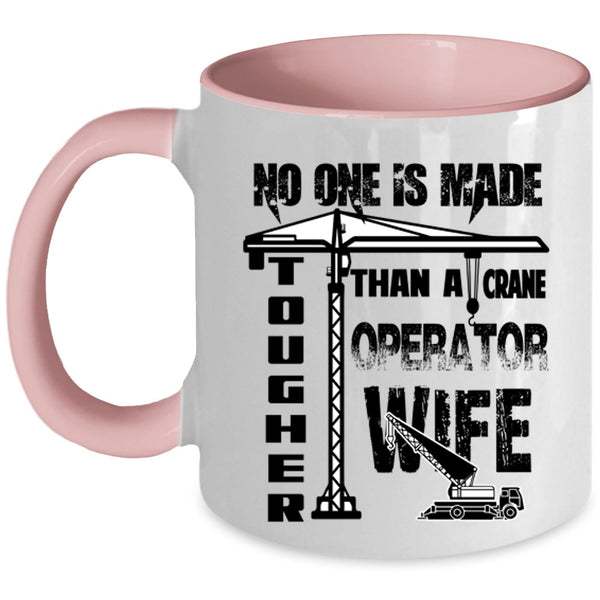 Cool Just Married Coffee Mug, Crane Operator Wife Accent Mug