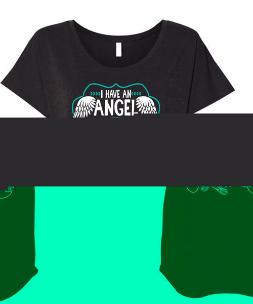 A black t-shirt with the shopify logo