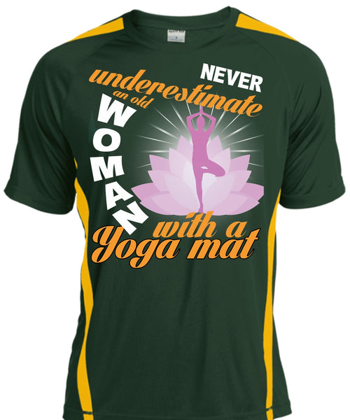 Old Woman With A Yoga Mat T Shirt, My Favorite T Shirt, Cool Shirt