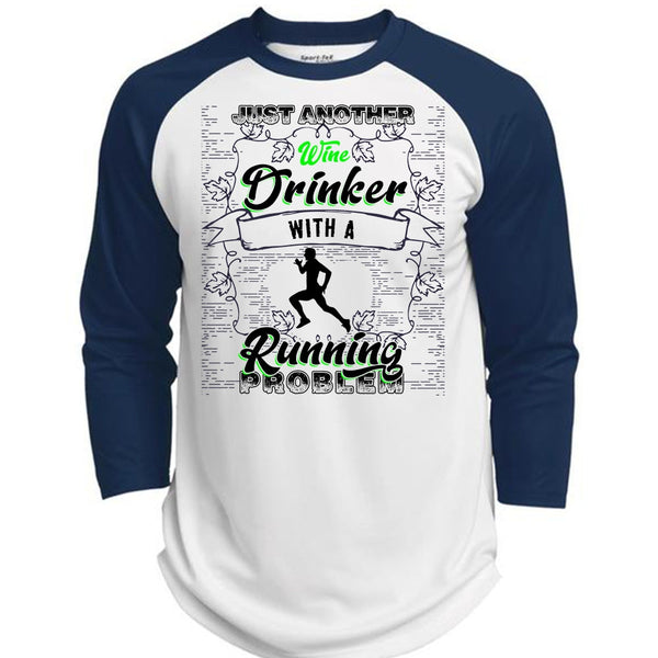 Just Another Wine Drinker T Shirt, I Love Running T Shirt, Awesome T-Shirts  (Polyester Game Baseball Jersey)