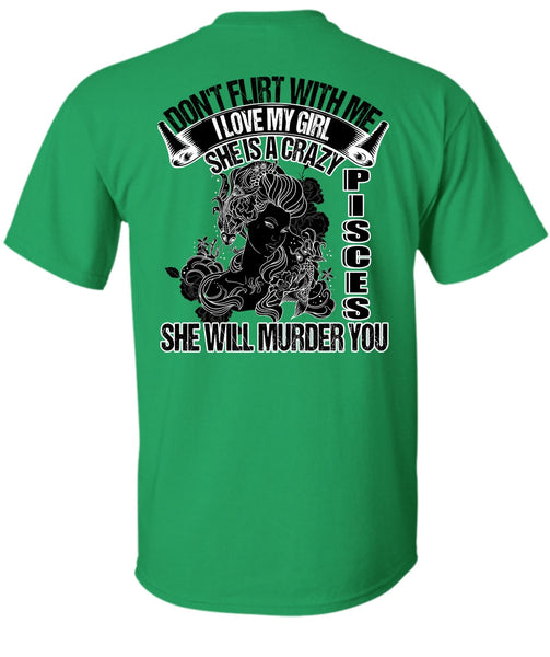 She Is A Crazy Pisces T Shirt, I Love Pisces T Shirt