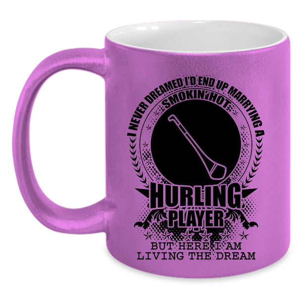 Just Married Coffee Mug, I'd End Up Marrying A Hot Hurling Player Accent Mug