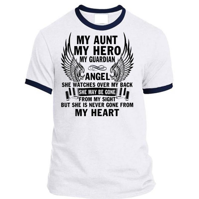My Aunt My Guardian Angel T Shirt, I Love My Aunt T Shirt, Awesome