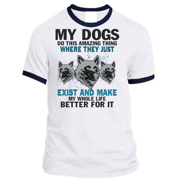 A black t-shirt with the shopify logo