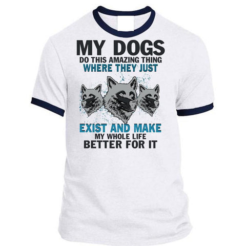 A black t-shirt with the shopify logo