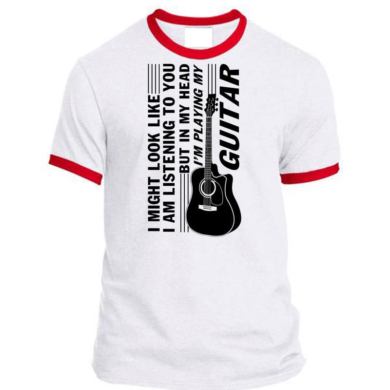 I'm Playing My Guitar T Shirt, Being A T Shirt, Awesome – Fan Store