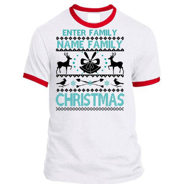 Enter Family Name Family Christmas T Shirt, This Girl Loves Christmas T Shirt, Awesome T-Shirts