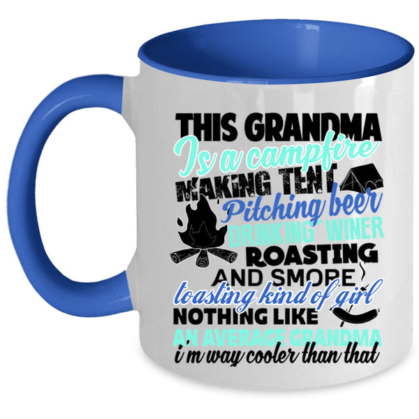 Cool Grandpa Coffee Mug, This Grandma Is A Campfire Accent Mug