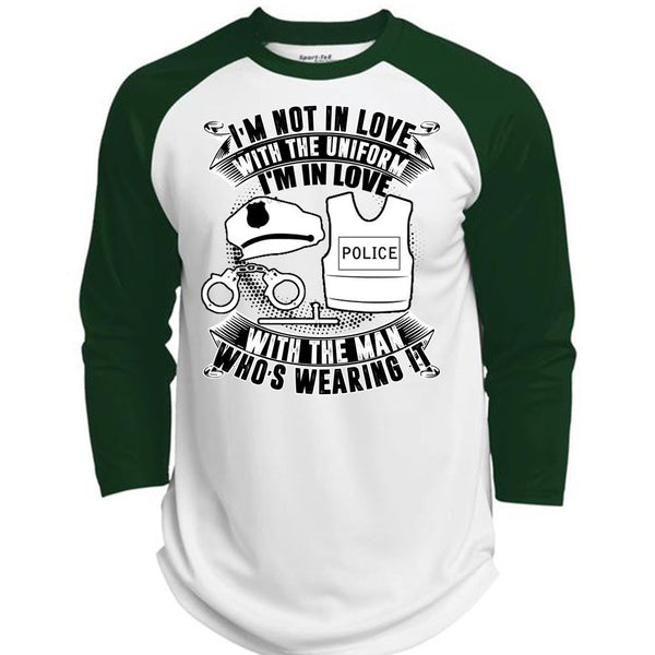 I'm In Love Police With The Man T Shirt, I Love Police T Shirt, Awesome T-Shirts  (Polyester Game Baseball Jersey)