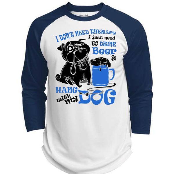 Hang With My Dog T Shirt, I Love My Dog T Shirt, Awesome T-Shirts  (Polyester Game Baseball Jersey)