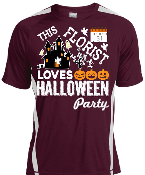 This Florist Loves Halloween Party T Shirt, I Love Florist T Shirt, Cool Shirt
