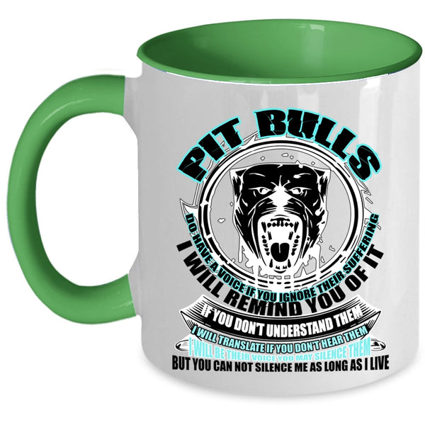 Cool Gift For Pitbull Owner Coffee Mug, Pit Bulls Accent Mug