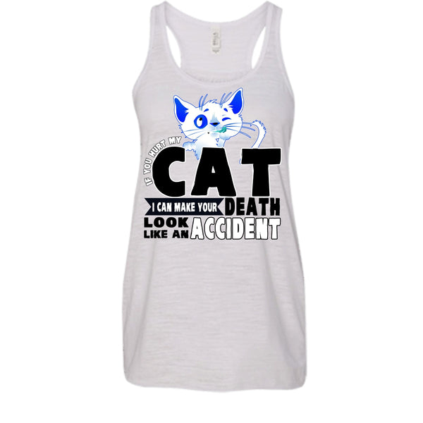 If You Hurt My Cat T Shirt, Funny Cat Tank Top