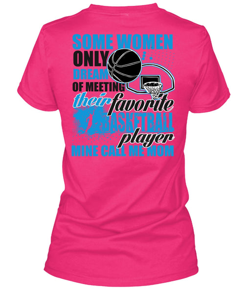 Favorite Basketball Player T Shirt, Call Me Mom T Shirt, Cool Shirt (Ladies LS Heather V-Neck)
