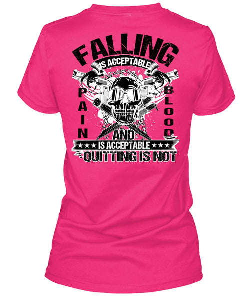 Falling Is Acceptable T Shirt, I Love Veteran T Shirt