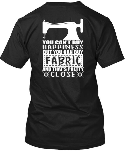 A black t-shirt with the shopify logo