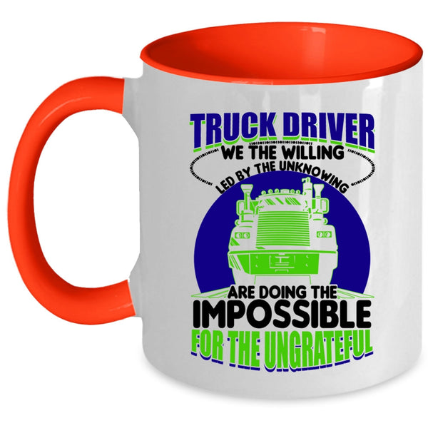 Cute Gift For Truck Driver Coffee Mug, Truck Driver Accent Mug