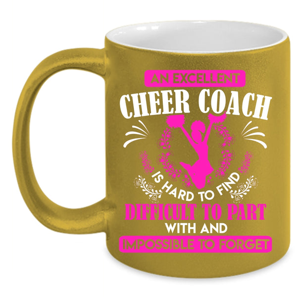 An Excellent Cheer Coach Coffee Mug, Cute Cheer Coach Coffee Cup