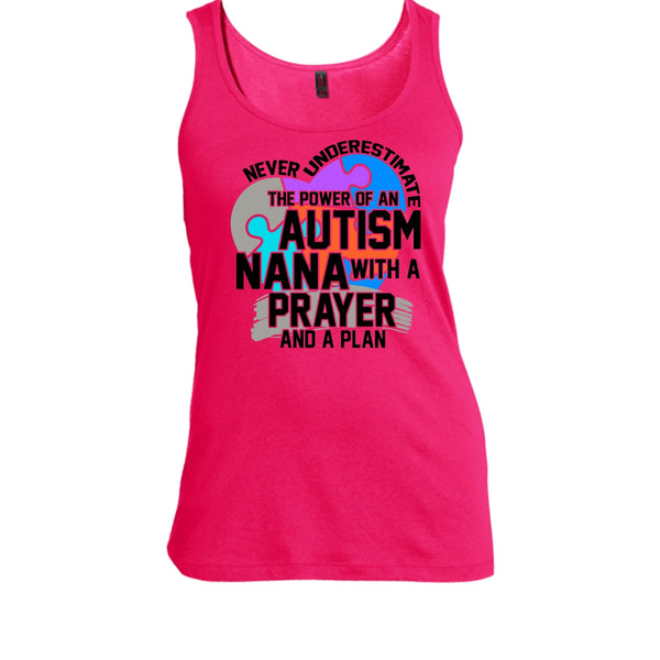 Never Underestimate T Shirt, Coolest Autism Nana Tank Top