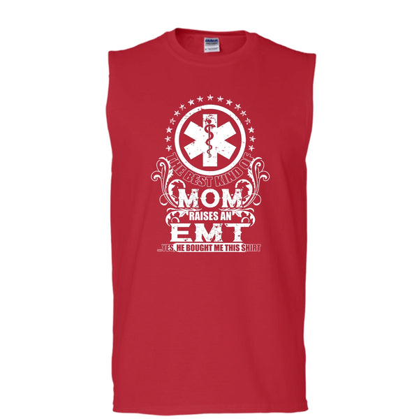 The Best Kind Of Mom T Shirt, Raises An EMT Tank Top (Men's Cotton Sleeveless)
