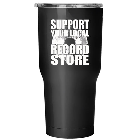 A black t-shirt with the shopify logo