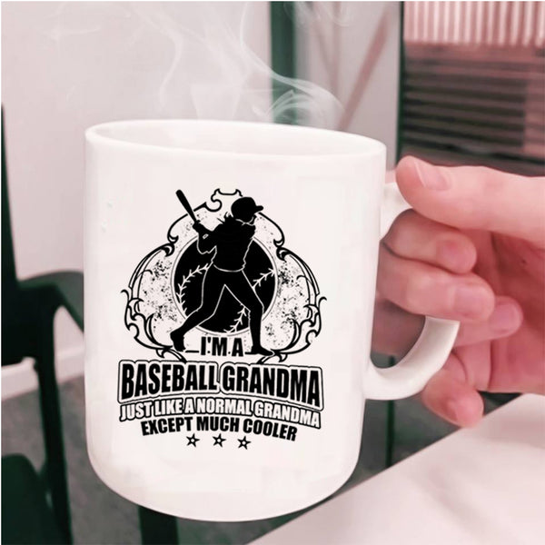 Cool Grandma Coffee Mug, I'm A Baseball Grandma Cup