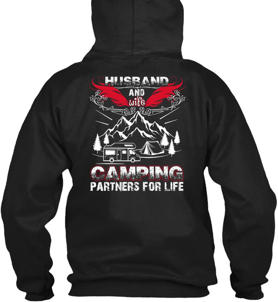 Husband And Wife Camping Partners For Life T Shirt, Being A Husband T Shirt