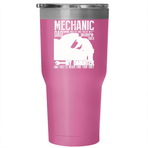 Mechanic Dad Tumbler 30 oz Stainless Steel, Best Gift For My Daddy Travel Mug