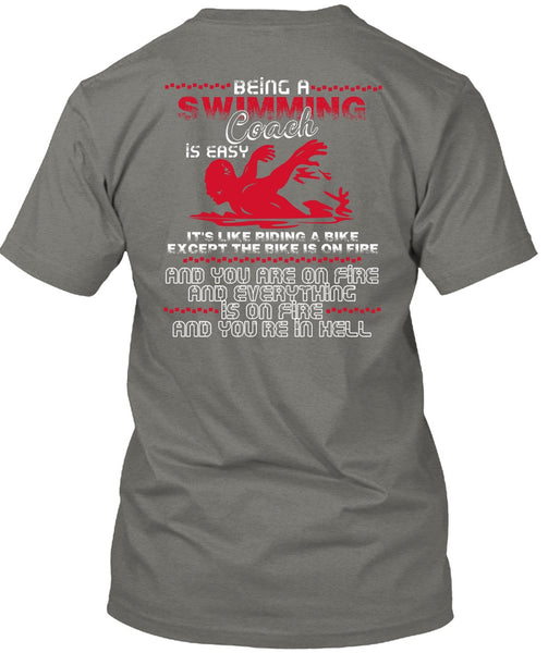 Being A Swimming Coach T Shirt, You're In Hell T Shirt
