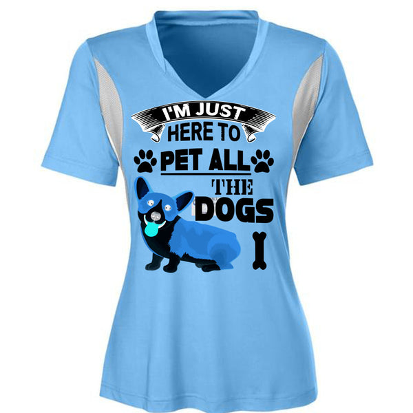 I'm Just Here To Pet All The Dogs T Shirt, I Love My Dogs T Shirt, Awesome T-Shirts