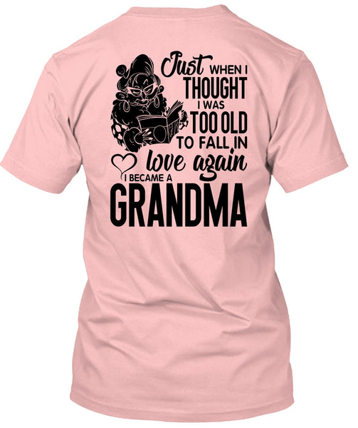 I Became A Grandma T Shirt, I Love Grandma T Shirt
