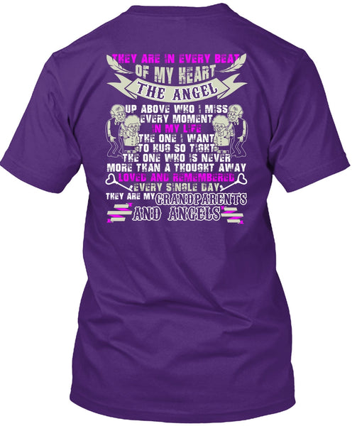 Grandparents And Angels T Shirt, Beat Of My Heart T Shirt