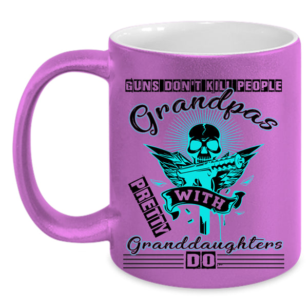 Cool Grandpas Coffee Mug, Grandpas With Pretty Granddaughters Accent Mug