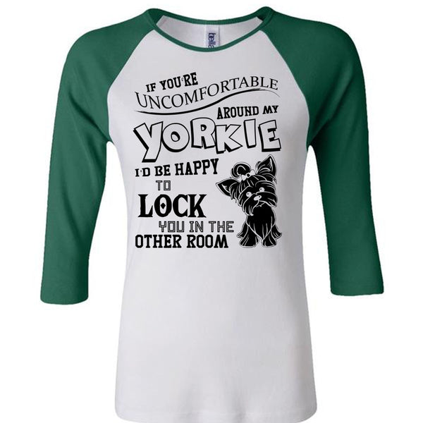 Around My Yorkie T Shirt, I Love My Dog T Shirt, Awesome T-Shirts