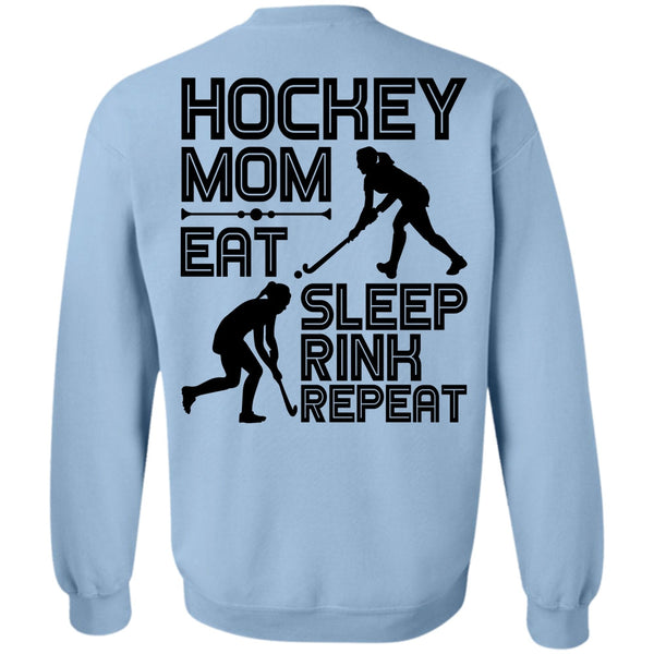 I Love Hockey T Shirt, Hockey Mom Eat Sleep Rink Repeat Sweatshirt