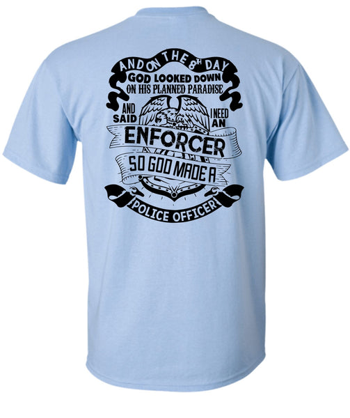 God Made A Police Officer T Shirt, I Love Police T Shirt