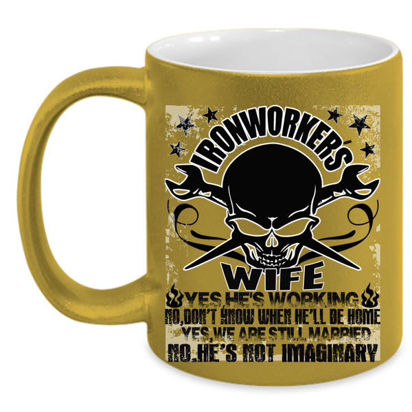Beautiful Wife Coffee Mug, Ironworker's Wife Accent Mug