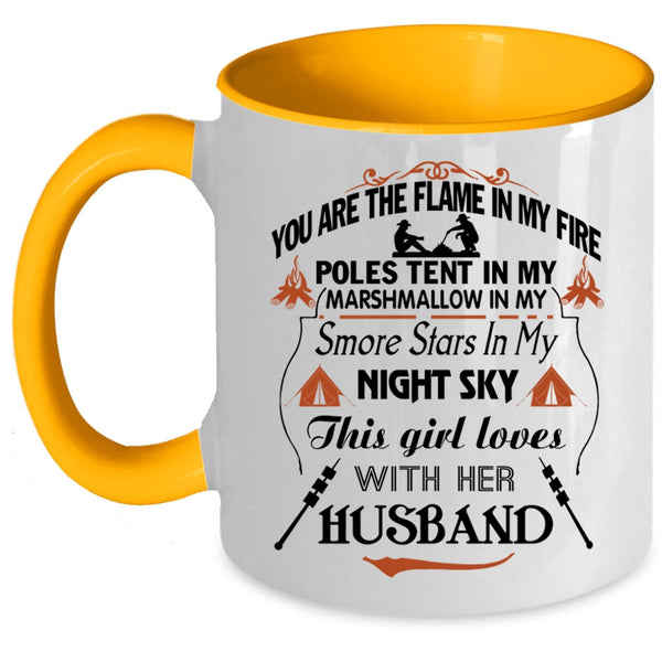 This Girl Loves With Her Husband Mug, Cool Married Cup