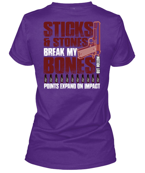 Sticks And Stones T Shirt, Being A Gunner T Shirt