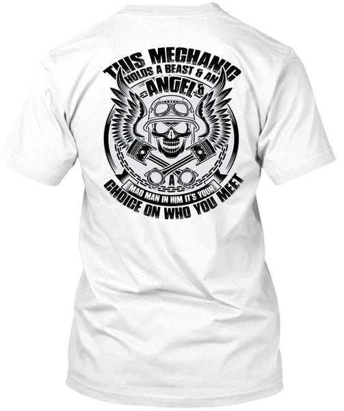 A black t-shirt with the shopify logo