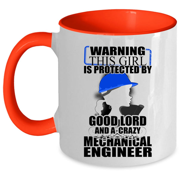 Couple Coffee Mug, This Girl Is Protected By A Mechanical Engineer Accent Mug
