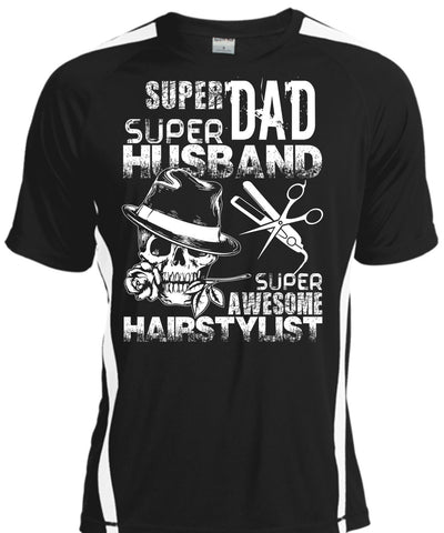 A black t-shirt with the shopify logo