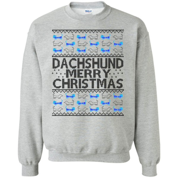Dachshund Lover T Shirt, Dachshund Merry Christmas Sweatshirt
