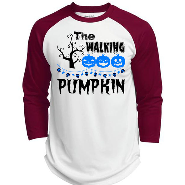 The Walking Pumpkin T Shirt, Wait For Halloween T Shirt, Awesome T-Shirts  (Polyester Game Baseball Jersey)