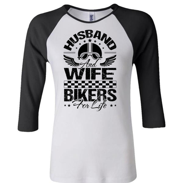 Husband And Wife Bikers For Life T Shirt, I Love Biker T Shirt, Awesome T-Shirts