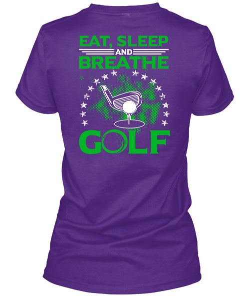 Eat Sleep Breathe And Golf T Shirt, I Love Golf T Shirt