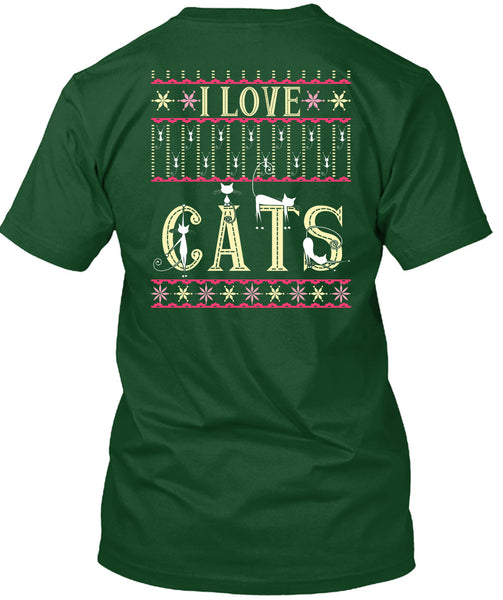I Love Cats T Shirt, This Girl Loves Christmas T Shirt