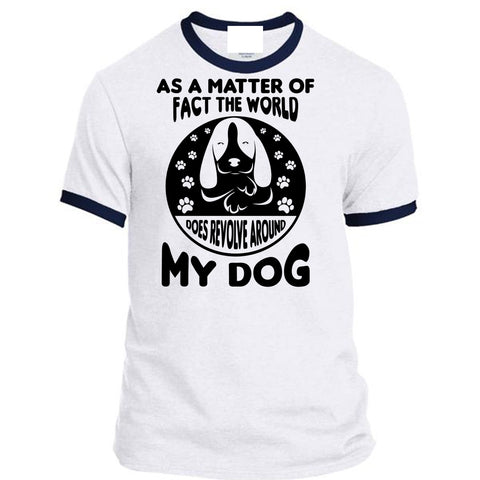 A black t-shirt with the shopify logo